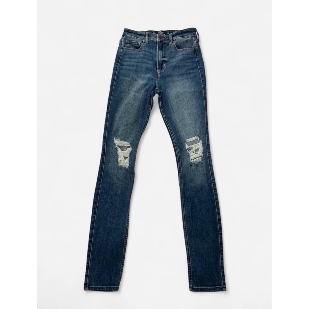Hollister Blue Ripped Skinny Jeans